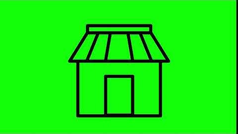 Animated Shop on Green Screen With Pop-up Sound