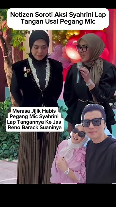 Inces jijik habis pegang mic tangannya lap di jas suaminya #beritaviral #beritaartis #fypシ゚viral
