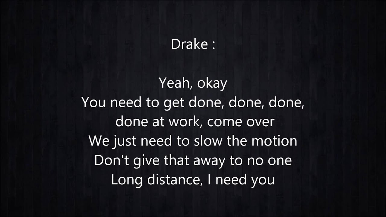 Rihanna Ft Drake Work Lyrics - YouTube
