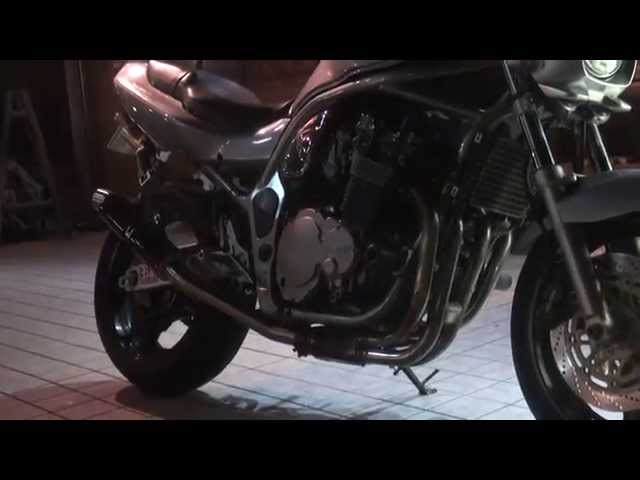 SUZUKI GSF1200 LCIショートカーボンマフラー装備 バンディット