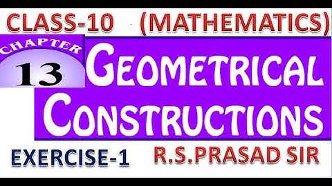 Class 10 maths Chapter 13 Geometrical construction exercise 2