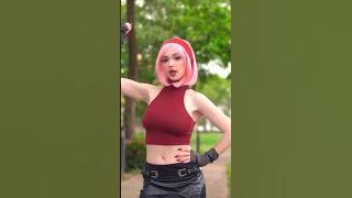 Sakura IRL 👀 rate it from 1-10 😍❤️ #anime #cosplay