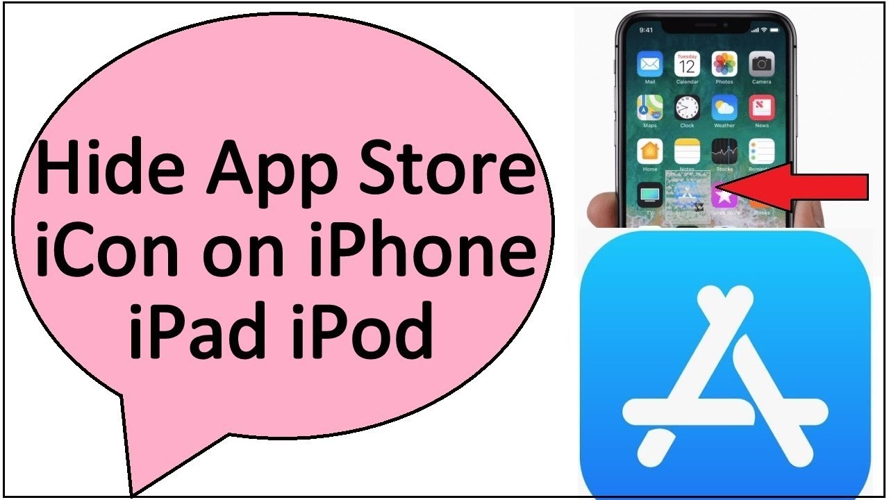 How to Hide App Store in iOS 14, iOS 13, iOS 12 on iPhone