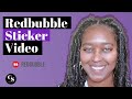 Redbubble // How to Design & Upload STICKERS; STICKER PACKS on CANVA | Print On Demand for Beginners