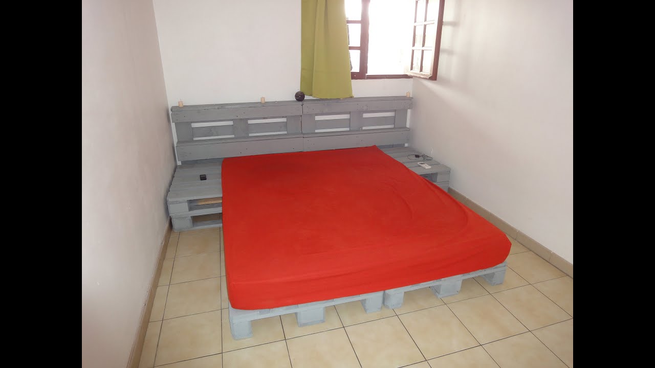 Anleitung , wie man ein bett mit paletten machen youtube