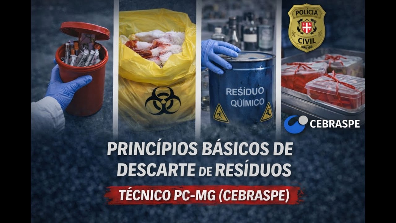 Princípios Básicos de Descarte de Resíduos | Técnico PC-MG (CEBRASPE)