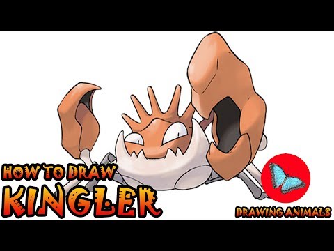 How To Draw Kingler Pokemon | Drawing Animals