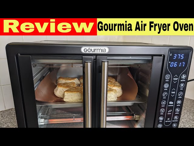 Gourmia 43L XL 12-Slice Digital Air Fryer Oven with Single-Pull French Doors