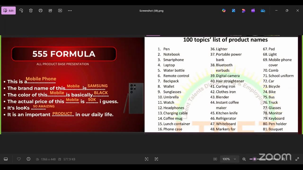 SPOKEN  CLASS REC VIDEO