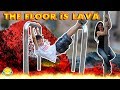 EL SUELO ES LAVA CHALLENGE!! THE FLOOR IS LAVA!! Momentos Divertidos