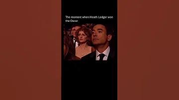 The Moment When Heath Ledger Won The Oscar 