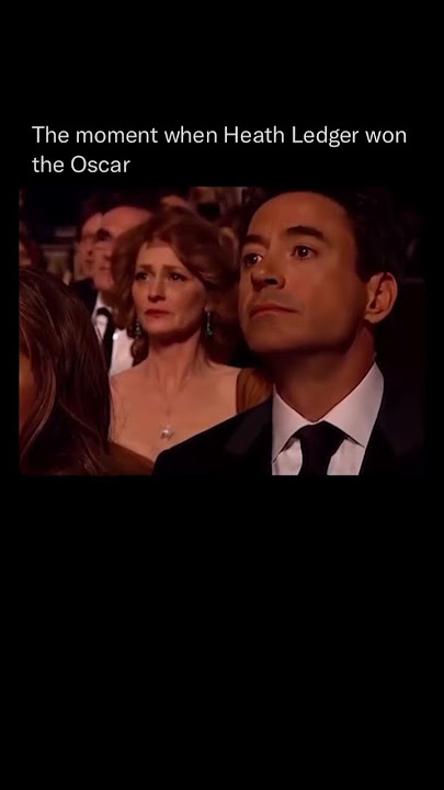 The moment when Heath Ledger won the Oscar