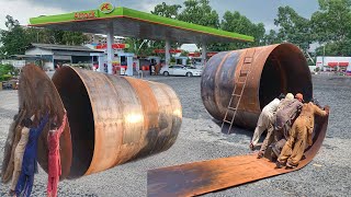 How MaDE Are Under Ground FueL⛽️ Tanker OF Filling Station in Local WorkShop