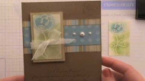 Emboss Resist Technique with SunnyDay Memories