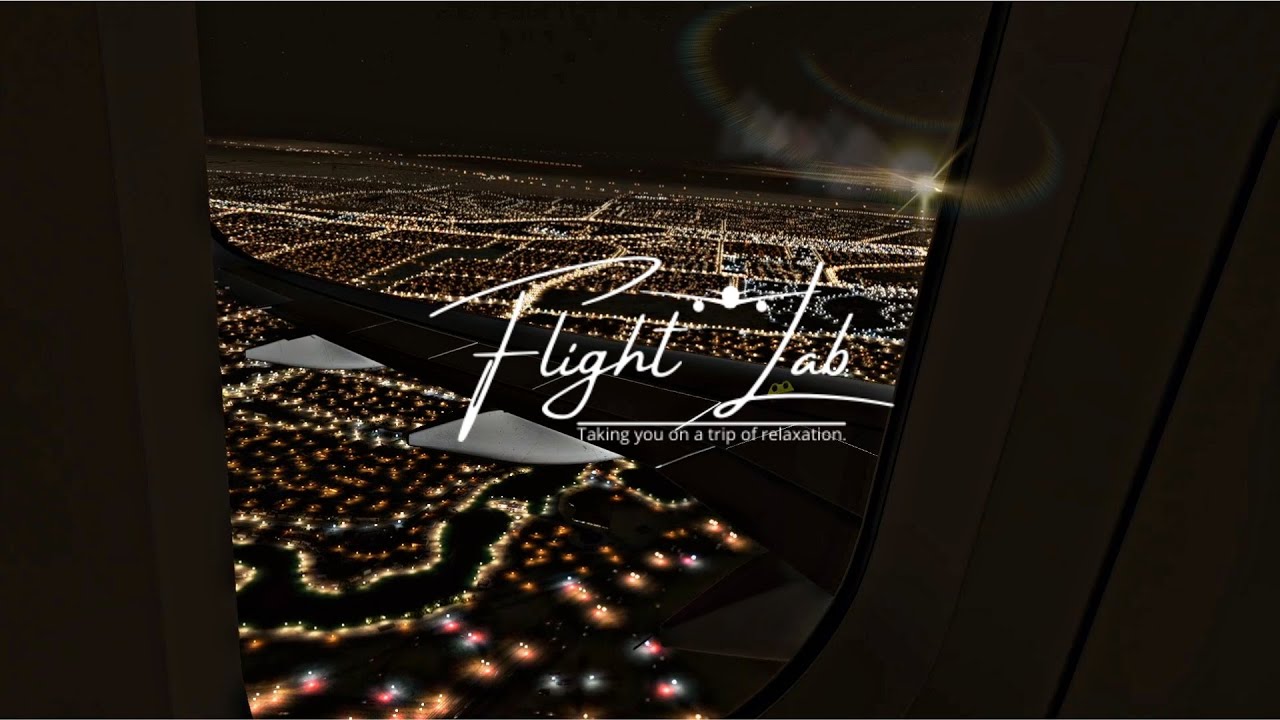 Full Virtual Flight | Dubai to Cairo | Relaxing White Sleep Noise