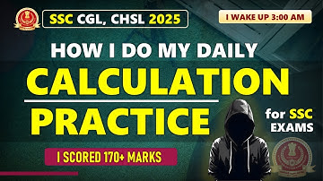 How I do daily Calculation Practise for 30 mins🔥| For SSC CGL,CHSL,MTS,CPO 2025 | #ssc #railway