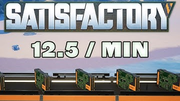 Easy 12.5 Circuit Boards / Min Factory for Trains! | Satisfactory 1.0 Guided Playthrough Ep. 15