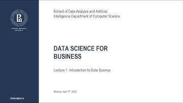 Lecture1. Introduction to Data Science.