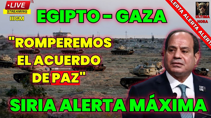 ISRAEL URGENTE EGIPTO QUIERE ROMPER ACUERDO DE PAZ | SIRIA ALERTA MÁXIMA JRENTRECOMILLAS
