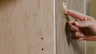 Installing a Cabinet Door Pull with Shaper Plate