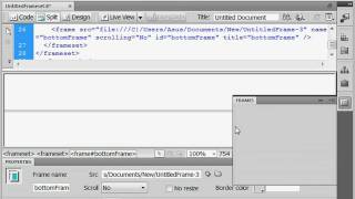 Наполнение фреймов контентом в Adobe Dreamweaver CS4 (17/51) Наполнение фреймов контентом в Adobe Dreamweaver CS4 (17/51)