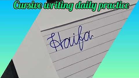 Name writing in cursive#learncursivewriting#how to write name in cursive for beginners#beginnerguide