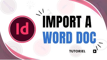 how to import a word doc into indesign