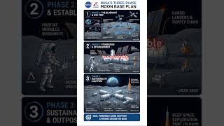 NASA’s 3-Phase Moon Base Plan 🌕🚀 | Artemis Mission Explained | UPSC Shorts