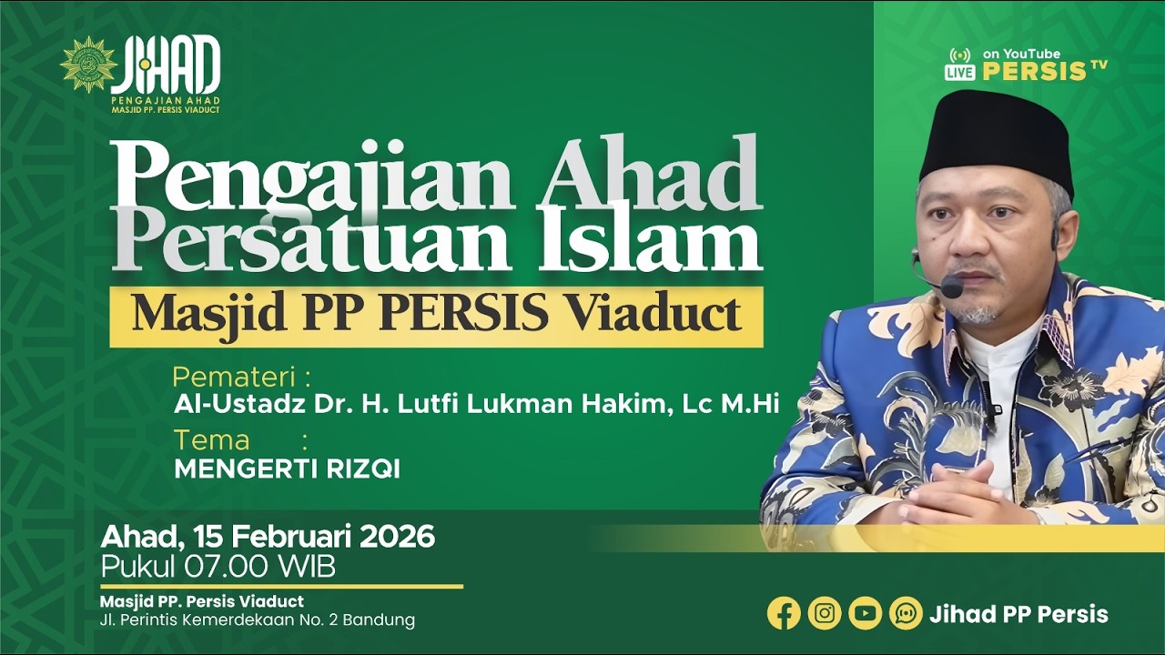 Mengerti Rizqi Oleh : Al-Ustadz Dr. H. Lutfi Lukman Hakim, Lc M.Hi