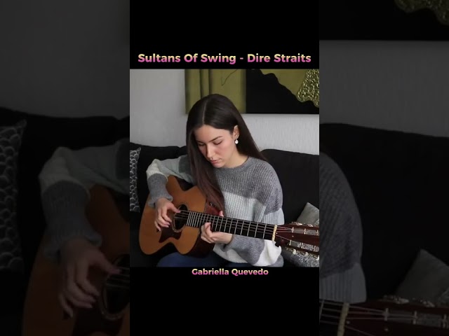 Fingerstyle | Sultans Of Swing | Dire Straits | Gabriella Quevedo Cover #shorts class=