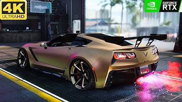 NFS HEAT | CHEVROLET CORVETTE ZR1 2019 CUSTOMIZATION AND GAMEPLAY | ULTRA GRAPHICS 4K 60FPS