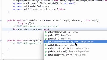 Android Developing Applications Tutorial 106 OnItemSelected and File Directories