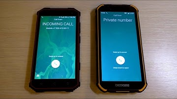 Doogee vs GinZZU two IP68 Incoming Calls