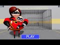 THE INCREDIBLES! HELEN WITH BABY JACK-JACK! PRISON RUN BARRY! #Roblox #obby