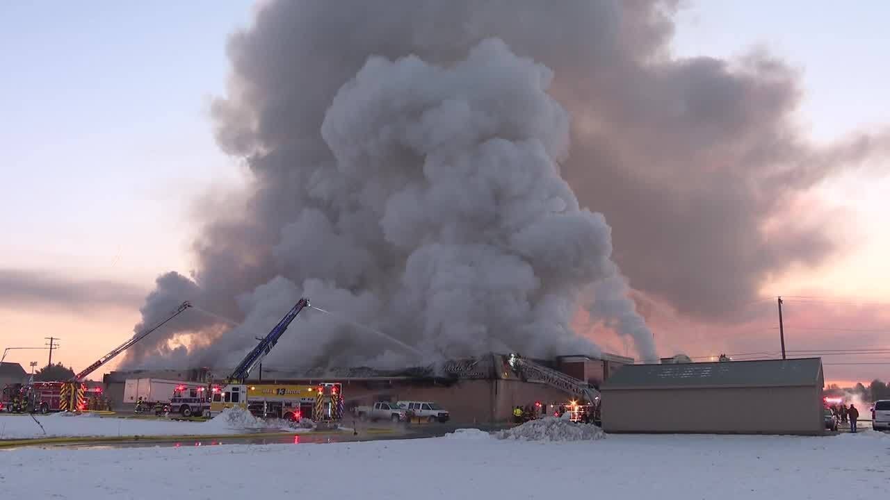 Fire rips through Lancaster County market - YouTube