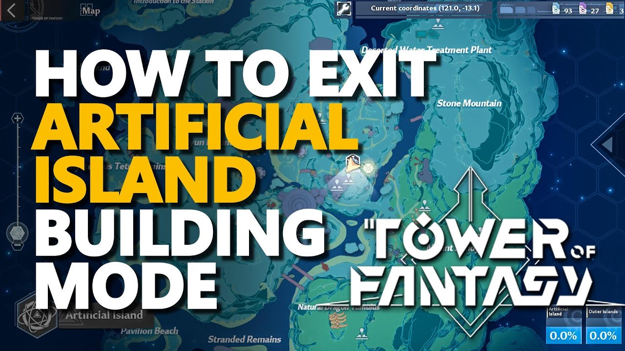 How to exit Artificial Island Building Construction Mode Tower of Fantasy