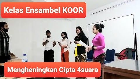 Baca Notasi Lagu Nasional "Mengheningkan Cipta" Suara Sopran, Alto, Tenor, Bass