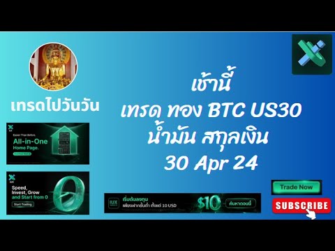 เช้านี้เทรด ทอง น้ำมัน BTC สกุลเงิน US30 ระบบ SMC