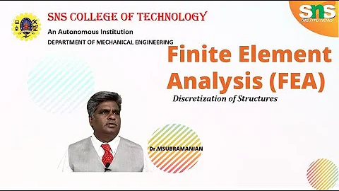Discretization of the domain- Finite Element Analysis