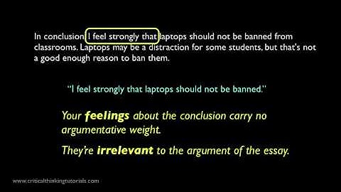 Analyzing the Conclusion of a Sample Argumentative Essay