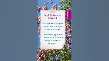 Grade 3 Math Quiz 13: Solve the Primary 3 Word Problem