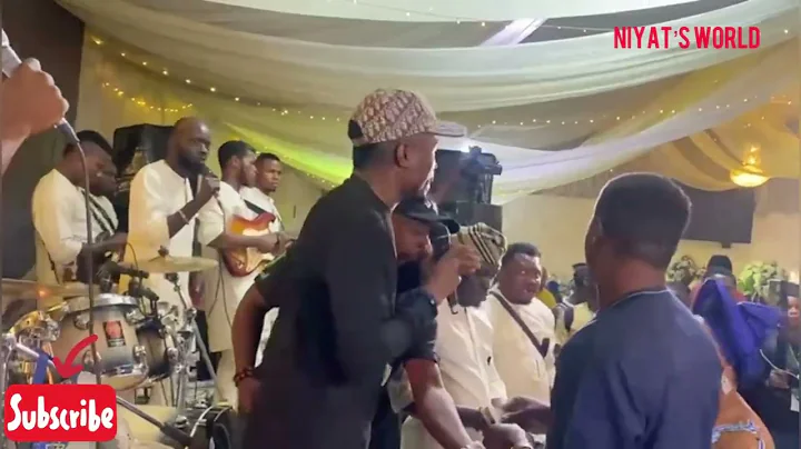 BOYE BEST SERENADES BIMBO OSHIN AT ADENIYI JOHNSON’s TWIN NAMING CEREMONY #boyebest