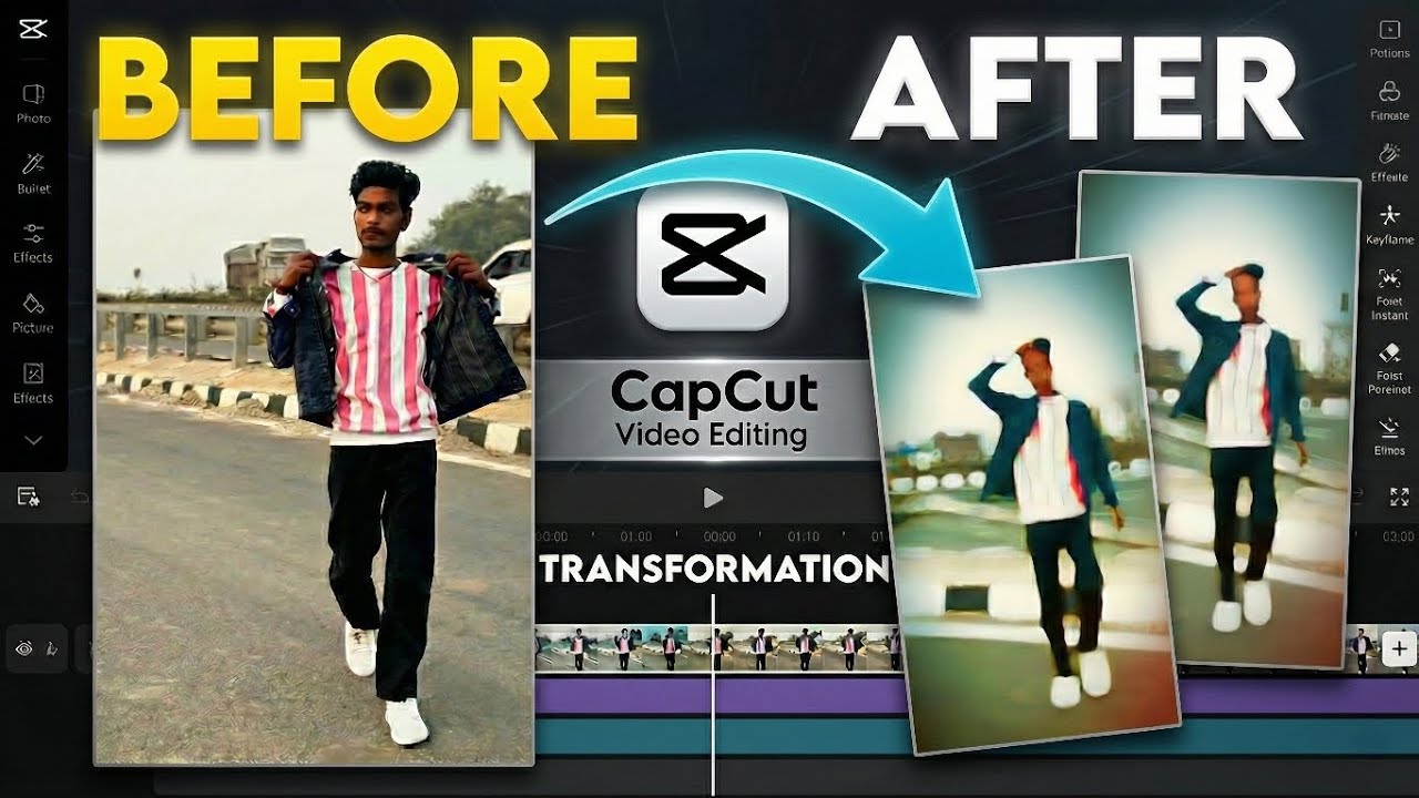 Sirf 1 Click Mein Aisi Editing? 😱 CapCut Viral Video Editing Tutorial ...