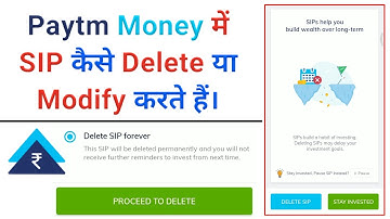 Paytm money me SIP Delete ya modify kaise karte hai | How to delete/pause SIP in paytm money