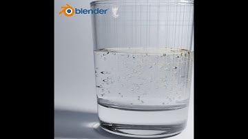 Bubble in Water Simulation | Blender 3D CG Animation Showcase | Footage Video - #Shorts