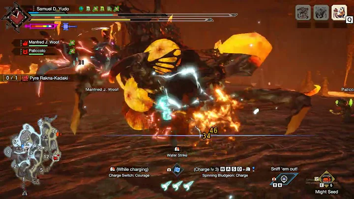 MHR Sunbreak solo courage hammer Pyre Rakna-Kadaki 7'17 | Every monster under 10 minutes part 21