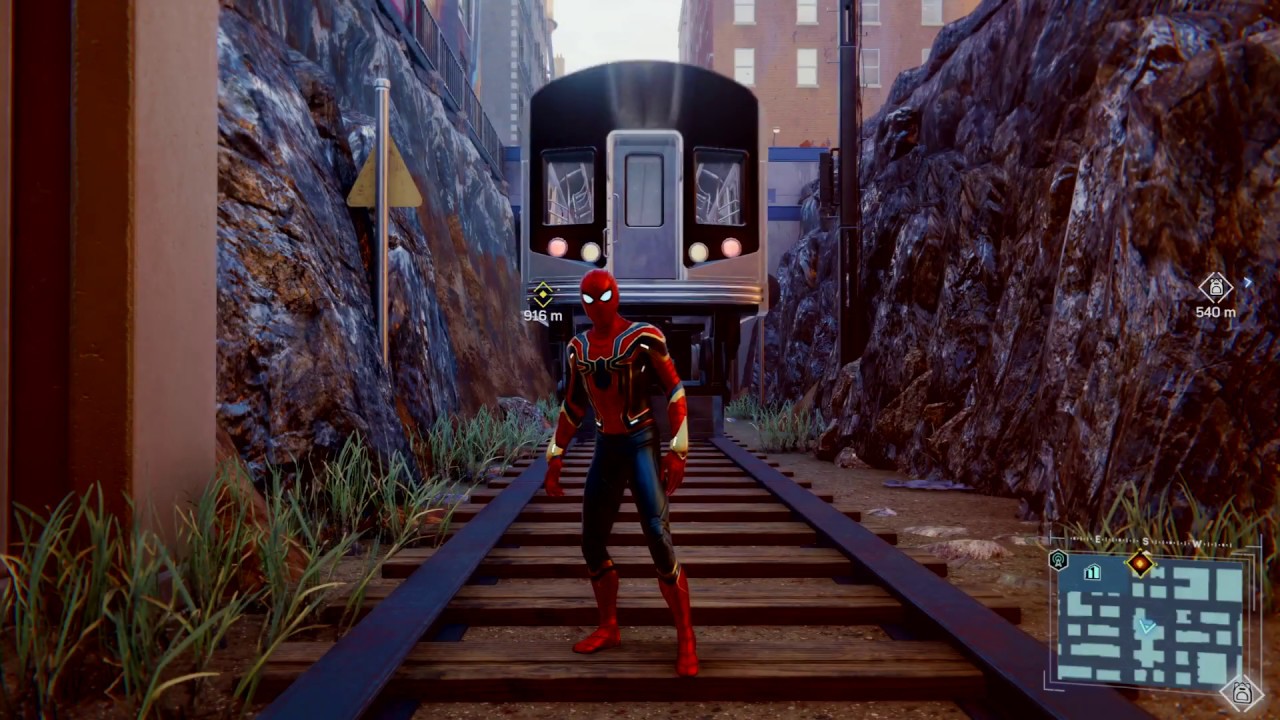 SpiderMan Gets Hit by a Train Spiderman gets hit by a train idteknodev