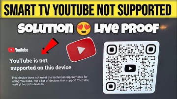 YouTube is not supported on this device | youtube is not supported on smart tv | smart tv youtube
