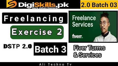 Digiskills Freelancing Exercise 2 Batch 3 | freelancing exercise 2 batch 3 | fiverr terms & policies