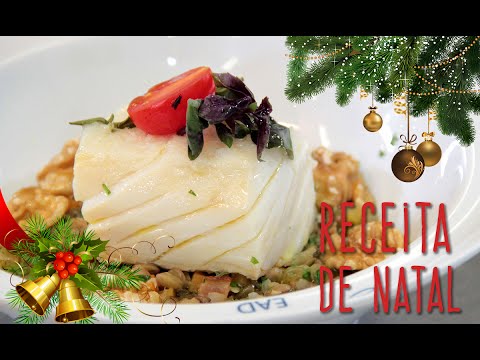 RECEITA PARA CEIA DE NATAL: BACALHAU CONFIT COM LENTILHAS